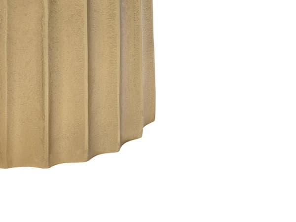 Sidebord Guld Aluminium nødlidende søjleform Design 24 x 56 cm Moderne boligmøbler