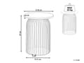 Miniatyrbillede 3 af 6: Sidebord Lyst og sort mangotræ og aluminium Dekorativt sofabord Lille stuemøbel