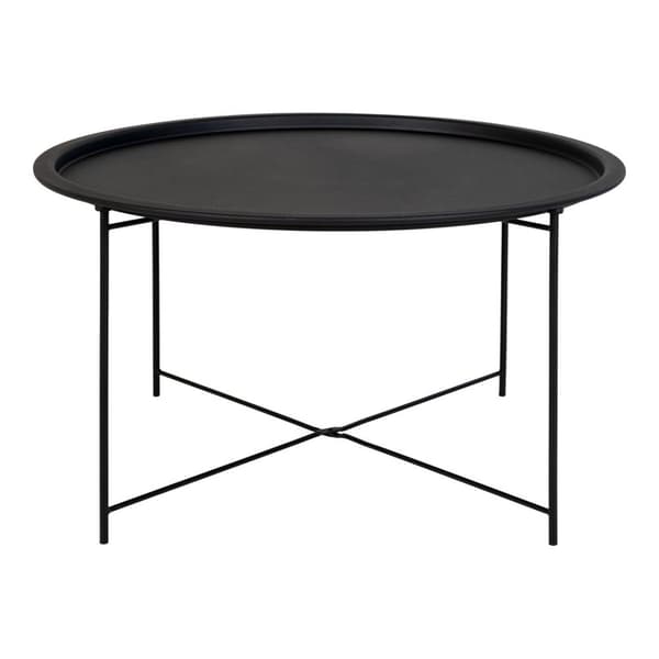 Bastia sofabord Ø75cm svart.