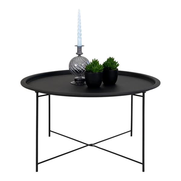 Bastia sofabord Ø75cm sort.