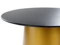 Miniatyrbillede 5 af 7: Sidebord Sort Guld Metal 56 x 56 x 48 cm Accent Endebord Pulverlakeret Glamourøs Stue