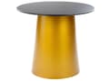Miniatyrbillede 1 af 7: Sidebord Sort Guld Metal 56 x 56 x 48 cm Accent Endebord Pulverlakeret Glamourøs Stue