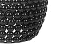Miniatyrbild 6 av 7: Sidobord Svart Järn Plast 45 x 45 x 40 cm Accent Gavelbord Trumma Oval Form Modernt Vardagsrum