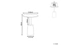 Miniatyrbillede 3 af 6: Sidebord Sort og Guld Metal Rund Geometrisk Form Moderne Endebord