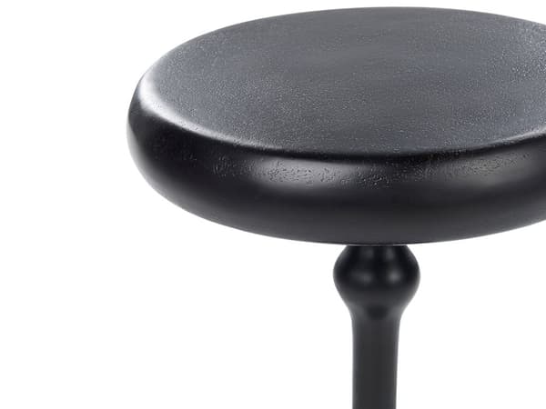 Sidebord Sort Metal Rund Geometrisk Form Endebord