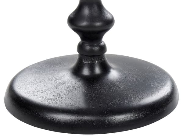 Sidebord Sort Metal Rund Geometrisk Form Endebord