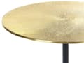 Miniatyrbild 5 av 7: Sidobord Guld med Svarta Ben Aluminium Rund Topp Dekorativ Modern Minimalistisk Vardagsrum Hall