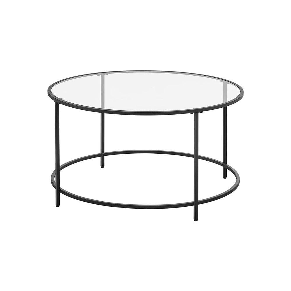 Rootz Coffee Table Round Coffee Table Circular Coffee Table Glass