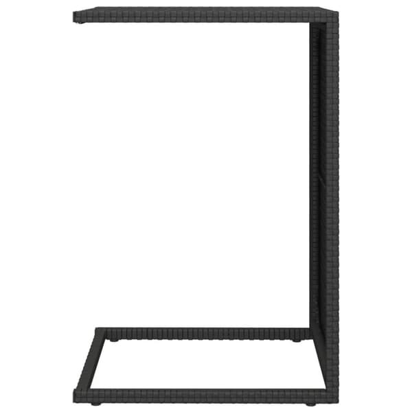 vidaXL C-bord svart 40x35x60 cm polyrotting