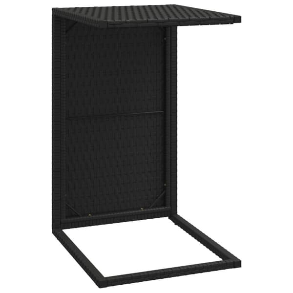 vidaXL C-bord svart 40x35x60 cm polyrotting