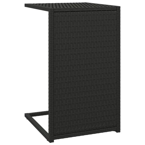 vidaXL C-bord svart 40x35x60 cm polyrotting