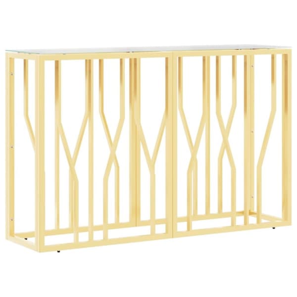 vidaXL Konsolipöytä 110x30x70 cm ruostumaton teräs ja lasi