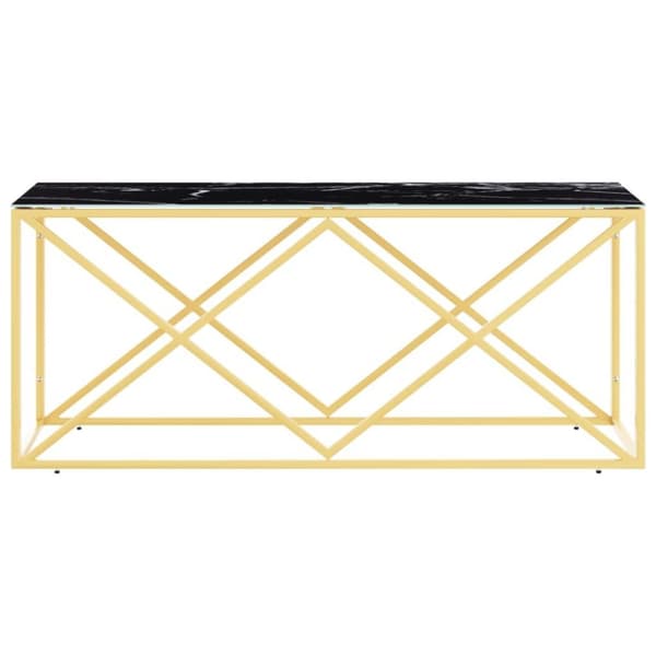 vidaXL sofabord 110x45x45 cm rustfrit stål og glas