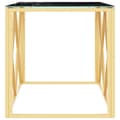 Miniatyrbillede 4 af 6: vidaXL sofabord 110x45x45 cm rustfrit stål og glas