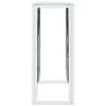 Miniatyrbilde 4 av 7: vidaXL Konsollbord 110x30x70 cm rustfritt stål og glass