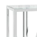 Miniatyrbilde 5 av 7: vidaXL Konsollbord 110x30x70 cm rustfritt stål og glass