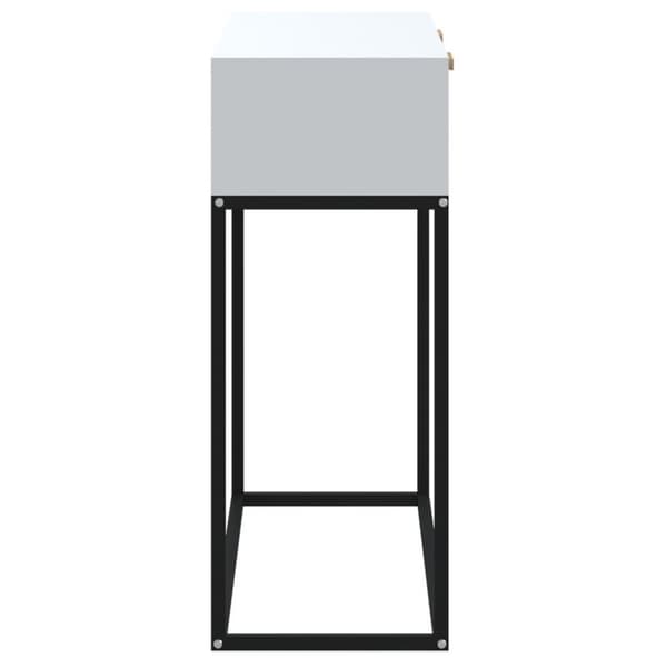 vidaXL Konsolbord vit 80x30x75 cm konstruerat trä och järn