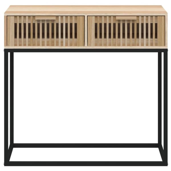 vidaXL Konsolipöytä 80x30x75 cm tekninen puu ja rauta