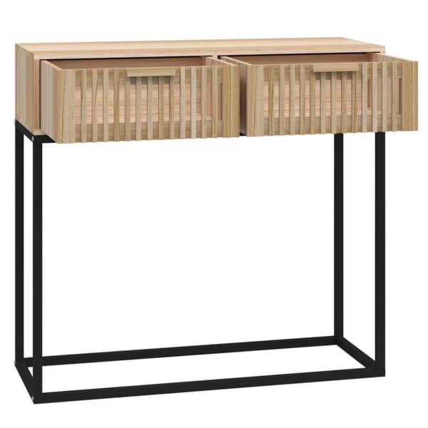 vidaXL Konsolipöytä 80x30x75 cm tekninen puu ja rauta