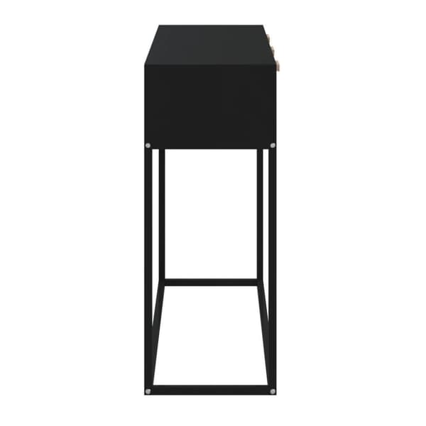 vidaXL konsolbord 105x30x75 cm konstrueret træ og jern sort