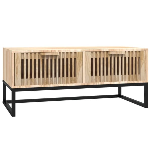vidaXL Sohvapöytä 80x40x35 cm tekninen puu ja rauta