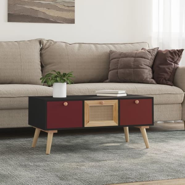vidaXL Sohvapöytä laatikoilla 80x40x35,5 cm tekninen puu