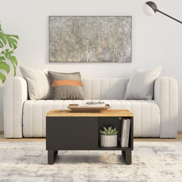 vidaXL Sohvapöytä 60x50x35 cm täysi mangopuu