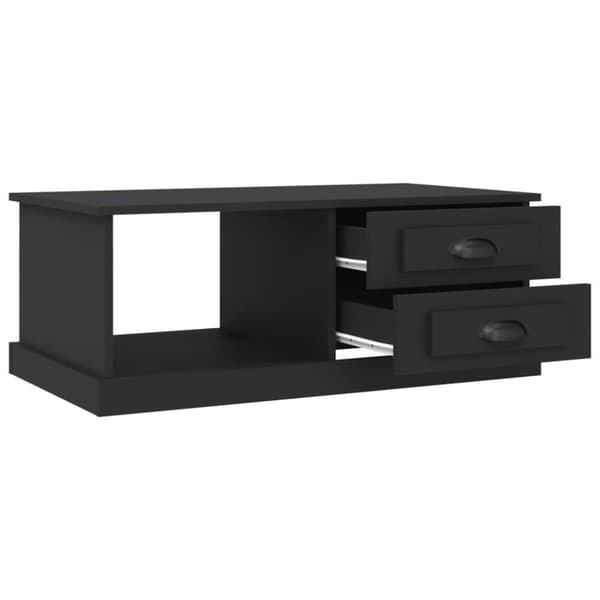vidaXL sofabord 90x50x35 cm konstrueret træ sort