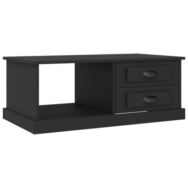 vidaXL sofabord 90x50x35 cm konstrueret træ sort