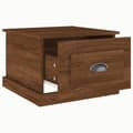 Miniatyrbillede 7 af 10: vidaXL sofabord 50x50x35 cm konstrueret træ brun egetræsfarve
