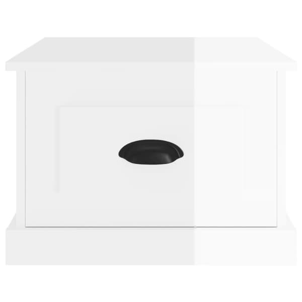 vidaXL Salongbord høyglans hvit 50x50x35 cm konstruert tre