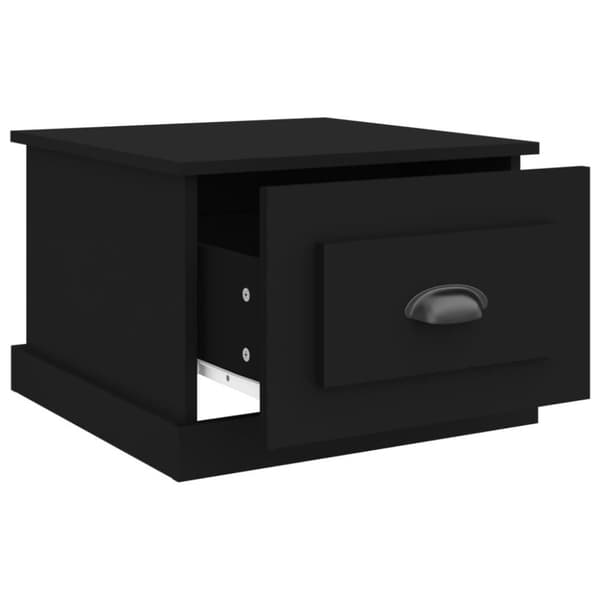 vidaXL Soffbord svart 50x50x35 cm konstruerat trä