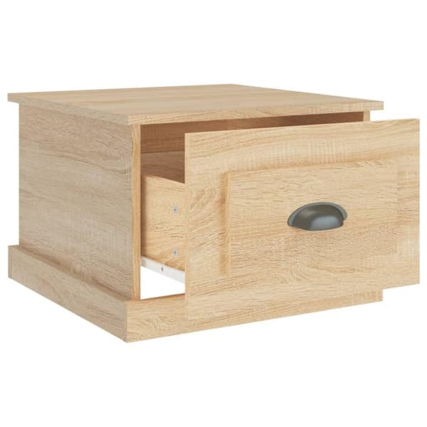vidaXL Soffbord sonoma-ek 50x50x35 cm konstruerat trä
