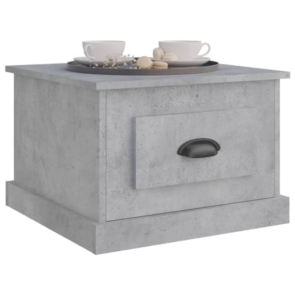 vidaXL Soffbord betonggrå 50x50x35 cm konstruerat trä
