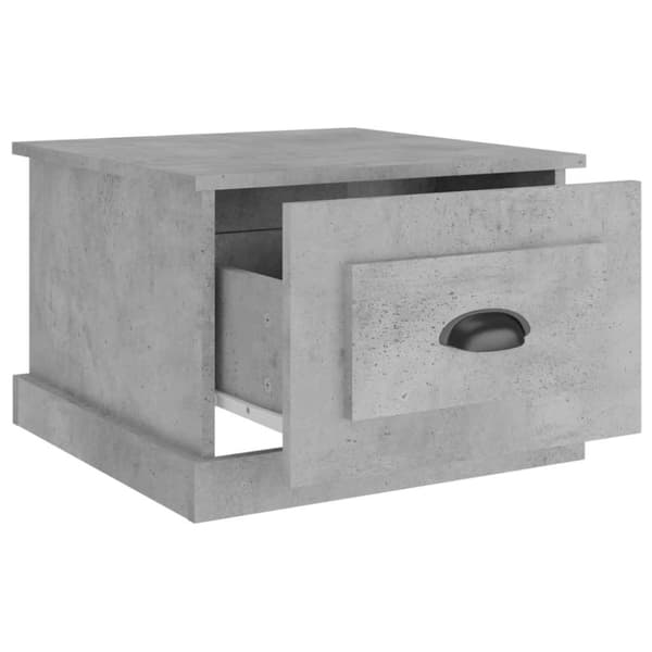 vidaXL Soffbord betonggrå 50x50x35 cm konstruerat trä