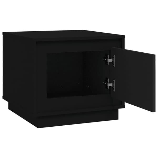 vidaXL Soffbord svart 51x50x44 cm konstruerat trä
