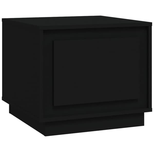 vidaXL Soffbord svart 51x50x44 cm konstruerat trä