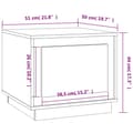 Miniatyrbillede 10 af 10: vidaXL sofabord 51x50x44 cm konstrueret træ sort