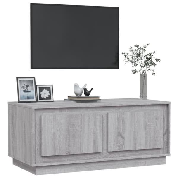 vidaXL sofabord 102x50x44 cm konstrueret træ grå sonoma-eg