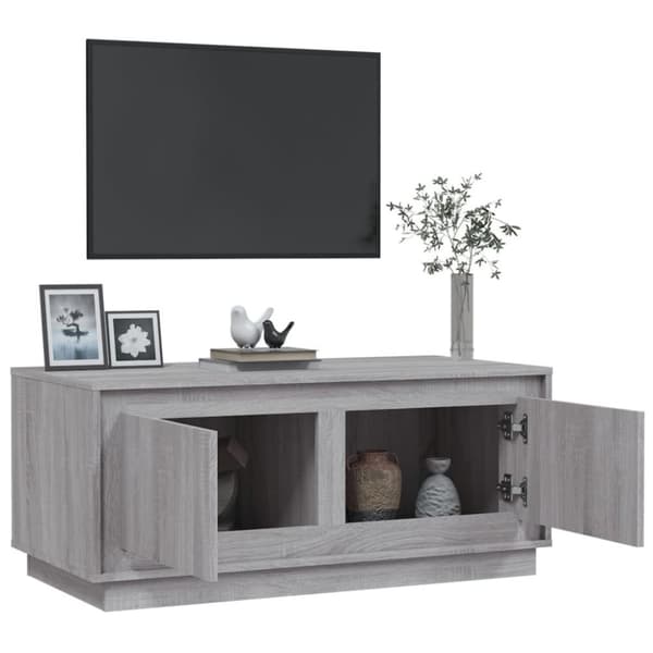 vidaXL sofabord 102x50x44 cm konstrueret træ grå sonoma-eg
