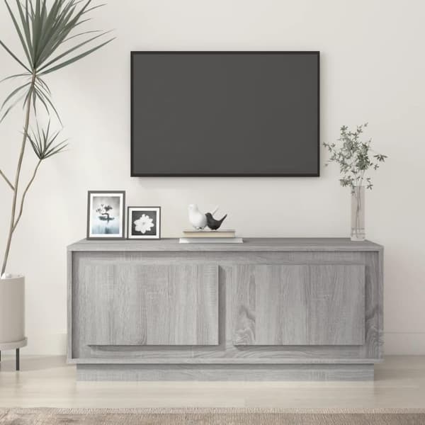 vidaXL sofabord 102x50x44 cm konstrueret træ grå sonoma-eg