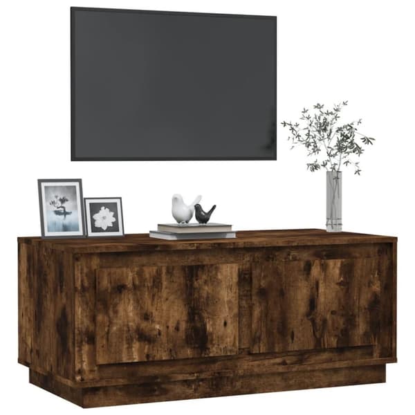 vidaXL sofabord 102x50x44 cm konstrueret træ røget egetræsfarve