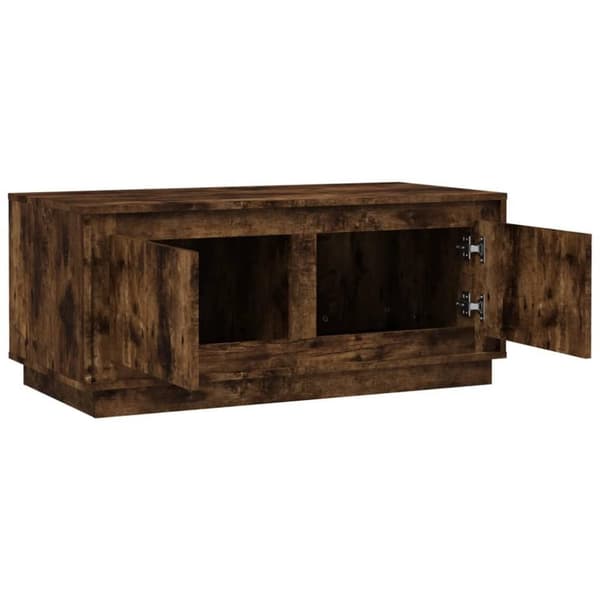 vidaXL sofabord 102x50x44 cm konstrueret træ røget egetræsfarve