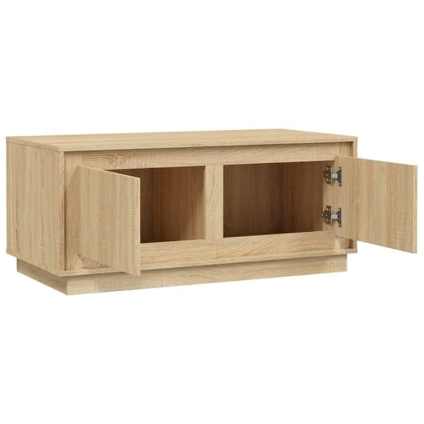 vidaXL Sohvapöytä Sonoma-tammi 102x50x44 cm tekninen puu