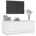 Miniatyrbild 4 av 10: vidaXL Soffbord vit högglans 102x50x44 cm konstruerat trä