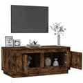 Miniatyrbild 5 av 10: vidaXL Soffbord rökfärgad ek 102x50x44 cm konstruerat trä