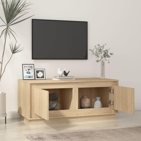vidaXL Salongbord sonoma eik 102x50x44 cm konstruert tre