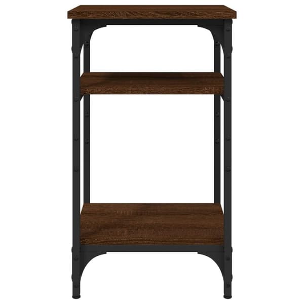 vidaXL sidebord 35x30x60 cm konstrueret træ brun egetræsfarve