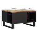 Miniatyrbillede 8 af 9: vidaXL sofabord 60x50x35 cm massivt genbrugstræ