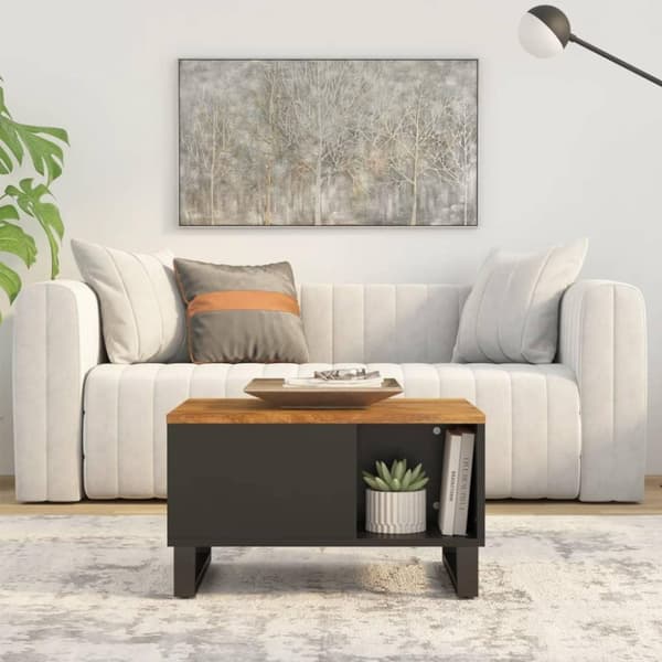 vidaXL Soffbord 60x50x35 cm massivt mangoträ